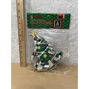 Dollar General Holiday Trim 10-Lite Christmas Tree Window Light Suction Cup